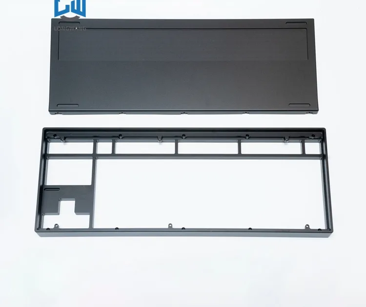 CNC machined aluminum mechanical keyboard case and plate