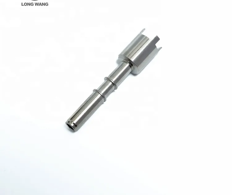 CNC turned and ground stainless steel motor shaft