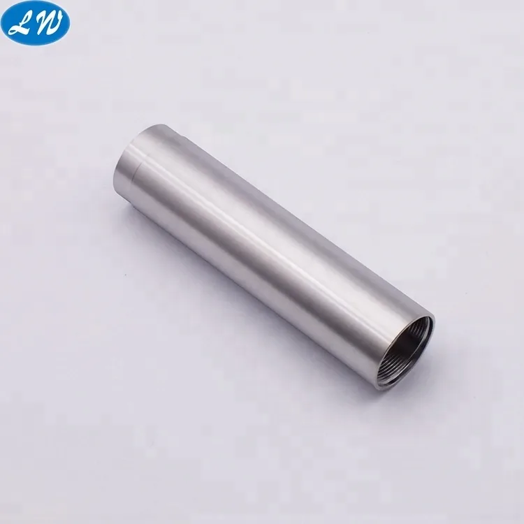 CNC turned stainless steel hollow tube