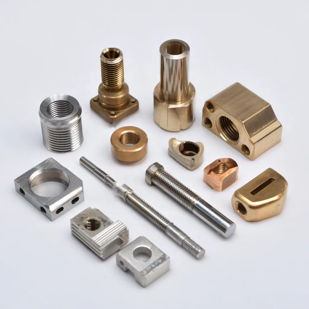 Low MOQ custom metal parts - CNC machined steel and brass