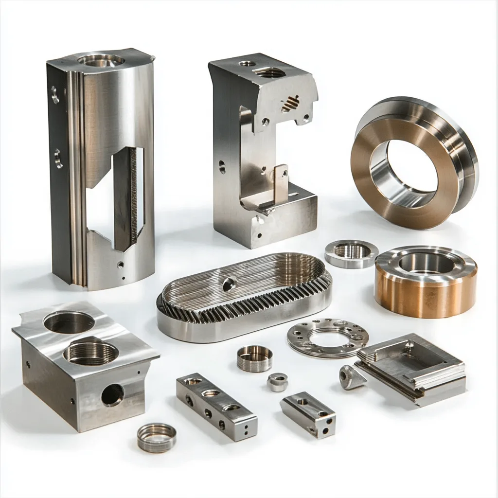 Rapid prototyping metal parts - CNC machined stainless steel and aluminum